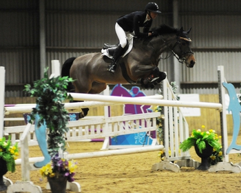  Chloe Reynolds takes the top spot in The Champagne Cave Winter Grades B&C at Onley Grounds Equestrian Centre